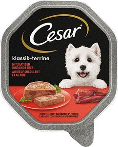 Thumbnail - Cesar® Hunde-Nassfutter mit saftigem Rind & Leber 14x 150,0 g