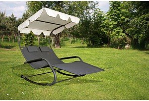 Thumbnail - Garden Pleasure Sonnenliege SERFIOS anthrazit Stahl