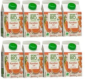 enerBiO Karotte Bio-Direktsaft 8x 0,5 l