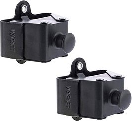 WAGNER® design yourself Garderobenhaken WH 2099 mit 1 Haken schwarz, 2 St.