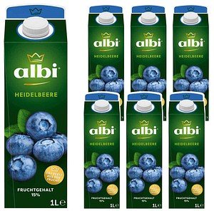 albi® Fruchtnektar Heidelbeere 6x 1,0 l