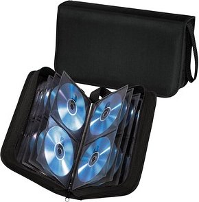 hama 80er CD-/DVD-Tasche Wallet schwarz, 1 St.