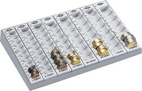 WEDO Zählbrett lichtgrau Metall-Gehäuse, 1 St.