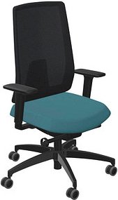 Dauphin Bürostuhl Indeed mesh Stoff grün, Gestell schwarz