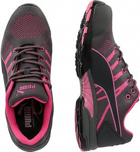Thumbnail - PUMA® Damen S1 Sicherheitsschuhe "CELERITY KNIT PINK" MISS SAFETY grau Größe 36