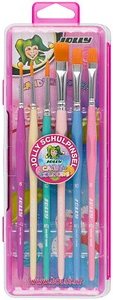 JOLLY Candy Colours Pinsel-Set Größe 6, 2x 8, 2x 10, 12