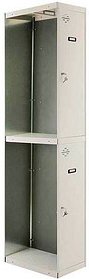 Simonrack Anbau-Spind SIMONLOCKER DIY grau 8435104936245, 2 Schließfächer 30,0 x 50,0 x 180,0 cm