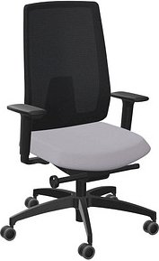 Dauphin Bürostuhl Indeed mesh Stoff grau, Gestell schwarz