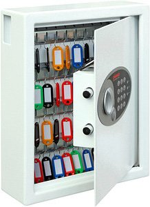 Thumbnail - phoenix KS0032E MKll Schlüsseltresor weiß mit 48 Haken, Elektronikschloss, 30,0 x 10,0 x 36,0 cm, 1 St.