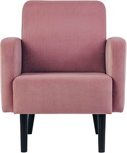 meet powered by PAPERFLOW Sessel LISBOA rosa schwarz Stoff, 1 St.