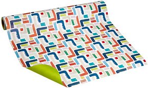 JUNG SCHÖNER VERPACKEN Geschenkpapier Tango Streifen mehrfarbig beidseitig bedruckt, 20,0 m