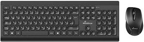 Thumbnail - MediaRange MROS104 Tastatur-Maus-Set kabellos schwarz