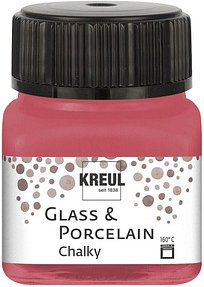 KREUL Chalky Porzellanfarben rot 20,0 ml