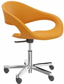 Thumbnail - fm Besucherstuhl Elan 4260761571997 orange Stoff, 1 St.