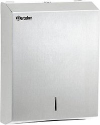 Bartscher Papierhandtuchspender ILZF10 850006 silber Chromnickelstahl gebürstet