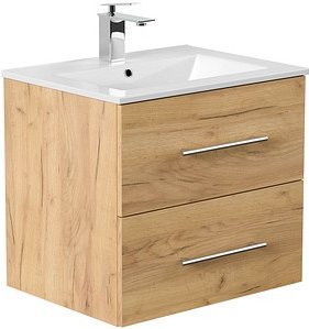 Thumbnail - POSSEIK Waschbecken mit Unterschrank HOMELINE 60 eiche gold 61,5 x 46,5 x 56,0 cm