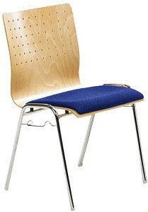 Thumbnail - Mayer Stapelstuhl myARCADO 2118 01 26 396 blau Stoff, 1 St.