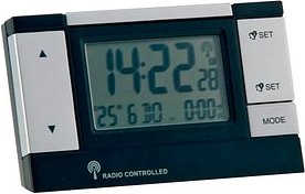 Mebus digitaler Wecker 51059 schwarz Kunststoff