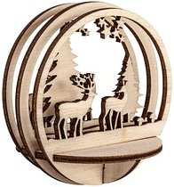 Rayher Bastelholz natur Steckteile Waldstimmung Ø 7,5 cm, 1 Pack