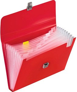 BRUNNEN Fächermappe FACT!pp 10 Fächer rot, 1 St.