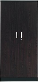 Gürkan Stahlschrank 100126 tiefschwarz, wenge 4 Fachböden 92,0 x 42,0 x 195,0 cm, aufgebaut, 1 St.