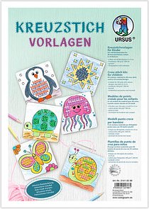 URSUS® Bastelset Kreuzstichvorlagen mehrfarbig