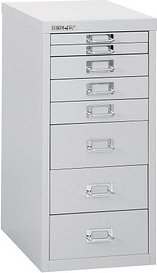 Thumbnail - BISLEY MultiDrawer™ L298 Schubladenschrank lichtgrau 8 Schubladen 27,8 x 38,0 x 59,0 cm, 1 St.