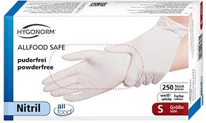 Thumbnail - HYGOSTAR unisex Einmalhandschuhe ALLFOOD SAFE weiß Größe S, 250 St.