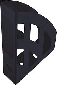 helit Stehsammler the green bridge H2661095 schwarz Kunststoff, DIN A4