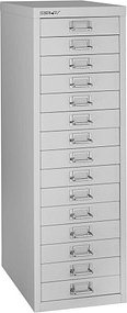 BISLEY MultiDrawer™ L3915 Schubladenschrank lichtgrau 15 Schubladen 27,8 x 38,0 x 85,7 cm, 1 St.