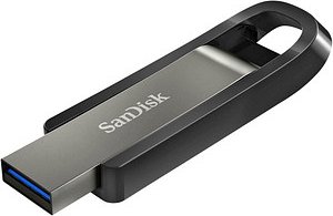 SanDisk USB-Stick Extreme Go grau, schwarz 128 GB