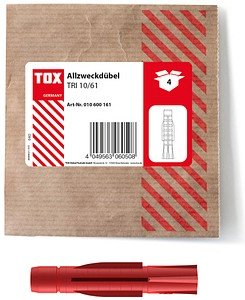 TOX TRI 10/61 010600161 Universaldübel Ø 10 mm x 61 mm, 4 St.