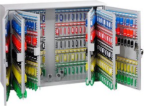 phoenix KC0607K Schlüsselkasten lichtgrau mit 600 Haken, Zylinderschloss, 73,0 x 20,5 x 55,0 cm, 1 St.