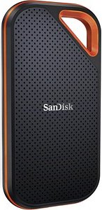 SanDisk Extreme PRO Portable SSD V2 1 TB externe SSD-Festplatte schwarz, orange