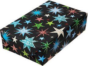 JUNG SCHÖNER VERPACKEN Geschenkpapier Vancouver Sterne mehrfarbig, 20,0 m