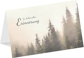 LUMA Trauerkarte Nebelwald DIN B6, 1 St.