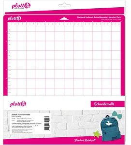 plottiX Schneidematte für Schneideplotter normal klebend 305 x 305 mm (12 x 12 Zoll)