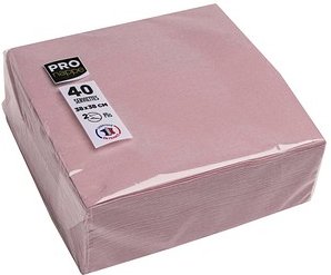 PROnappe Servietten altrosa 2-lagig 38,0 x 38,0 cm, 40 St.