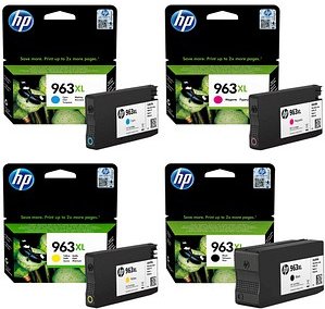 Thumbnail - HP 963XL (3YP35AE) schwarz, cyan, magenta, gelb Druckerpatronen, 4er-Set