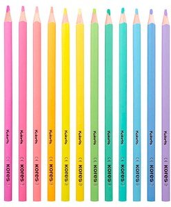 Kores® KOLORES Pastell Buntstifte mehrfarbig, 12 St.