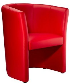 Nowy Styl Besuchersessel rot Kunstleder, 1 St.