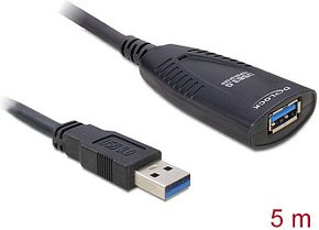 DeLOCK USB 3.0 A Kabel Verlängerung 5,0 m schwarz, 1 St.