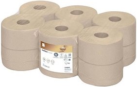 Thumbnail - Satino Jumbo-Toilettenpapier PureSoft 2-lagig Recyclingpapier, 12 Rollen