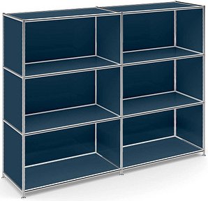 viasit Aktenregal System4 violettblau 152,9 x 40,4 x 118,2 cm