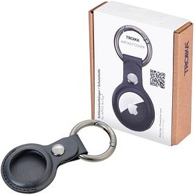 TROIKA® Schlüsselanhänger AIRTAG COVER schwarz