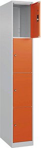 CP Schließfachschrank Classic Plus reinorange 080000-104 S10000, 4 Schließfächer 30,0 x 50,0 x 185,0 cm