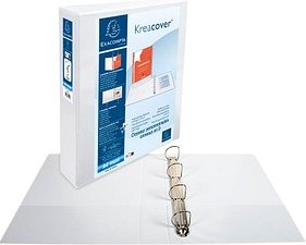 Thumbnail - Exacompta Kreacover Ringbuch 4-Ringe weiß 7,5 cm DIN A4, 1 St.