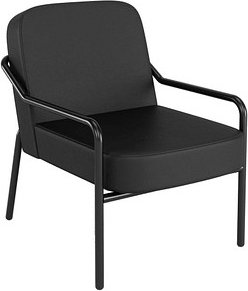 medso powered by PAPERFLOW Sessel MEDSO M Rund schwarz Kunstleder, 1 St.