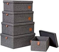 LOVE !T STORE !T Premium Aufbewahrungsboxen-Set grau, 1 Set