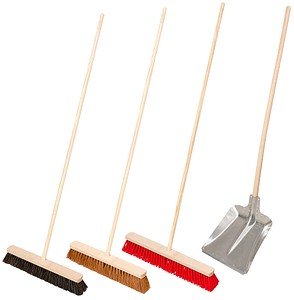 WIHEDÜ Besen-Set natur Holz 140,0 cm breit